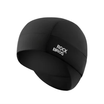 Зимняя велосипедная шапка под шлем Rockbros M015 54-61 см, черная
