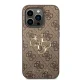 Чехол Guess для iPhone 15 Pro 4G Big Metal Logo, коричневый
