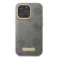 Guess Peony Logo Plate MagSafe vāciņš iPhone 13 / 13 Pro - Pelēks