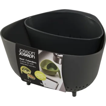 Caurduru komplekts Joseph Joseph Nest Colanders, 2 gab., pelēks