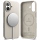 Ringke silikona magnētiskais MagSafe vāciņš iPhone 17 - Bēšs | Silicone Magnetic Phone Case Cover Beige