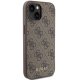 Apple iPhone 15 6.1\'\' Guess 4G Metal Gold Logo Case Cover, Brown | Telefona Maciņš Vāks Apvalks Bampers