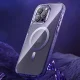 Vāciņš Kingxbar PQY Ice Crystal Series priekš iPhone 14 Plus ar MagSafe, pelēks