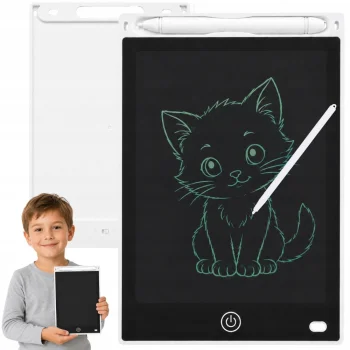 Графический планшет для рисования и записей с LCD экраном, 12", белый