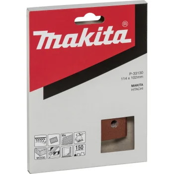 Шлифовальная бумага Makita 102 x 114 мм, K150, на липучке, 10 шт.