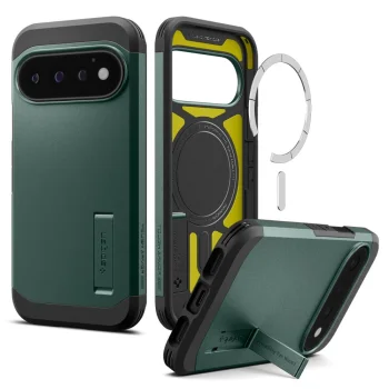 Spigen Tough Armor Mag vāciņš Google Pixel 11 Pro, Dark Green