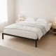 Металлическая кровать ModernHome 190x200 см с реечным дном, черная