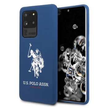 Samsung Galaxy S20 Ultra (SM-G988F) US Polo Silicone Collection Case Cover (USHCS69SLHRNV), Navy