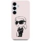 Чехол Karl Lagerfeld Silicone Graffiti Ikonik MagSafe для Samsung Galaxy S25, розовый