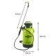 Gardlov 00025581 spiediena smidzinātājs 5L, zaļš
