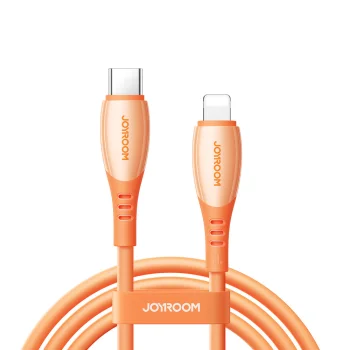 Joyroom S-A59 Vibrant Series USB-C uz Lightning kabelis 30W 1.2m, oranžs