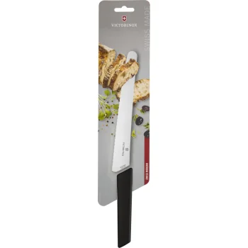 Victorinox Swiss Modern bread knife, 22 cm, black