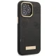 Apple iPhone 14 Pro 6.1\'\' Guess Peony Logo Plate MagSafe Case Cover (Guhmp14lsapstk), Black | Чехол Кейс...