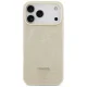Чехол Guess Croco Triangle Logo MagSafe для iPhone 17 Pro Max — золотой
