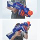 3001 Kids Toy Foam Blaster Weapon Gun Rifle + 20 Bullets, Blue