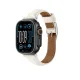 AmazingThing Class Band ādas siksniņa Apple Watch 45 / 46 / 49 mm, gaiši bēša