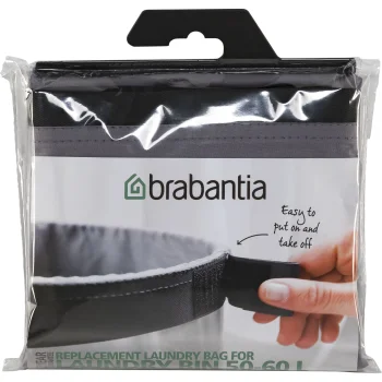 Brabantia Laundry Bag Replacement for Laundry Box, 50-60 L, Grey