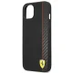Чехол Ferrari для iPhone 14 Plus On Track Stripe Carbon, черный