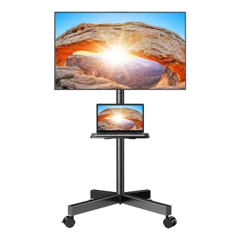 Perlegear PGTVMC06 mobilais TV statīvs 23–60" televizoriem, melns