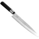 Filejas nazis KAI Wasabi Black Yanagiba 21 cm, sudraba un melnā krāsā