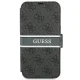 Чехол-книжка Guess 4G Stripe для iPhone 13 mini, серый