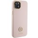 Guess Silicone Logo Strass 4G Case for iPhone 15 Plus / 14 Plus - Light Pink
