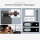 Google Pixel 7a Spigen Optik.Tr CAmera Protector 2-Pack with Frame, Black | Защитное Стекло Камеры...