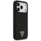 Guess iPhone 17 Pro vāciņš Silicone Triangle Logo MagSafe, melns