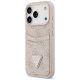 Guess iPhone 17 Pro vāciņš 4G Double Card Triangle, rozā