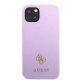 Apple iPhone 13 6.1\'\' Guess Saffiano 4G Small Metal Logo Case Cover (GUHCP13MPS4MU), Purple | Telefona Maciņš Vāks...