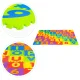 Детский коврик-пазл из пены EVA Ecotoys с буквами и цифрами 178x178 см