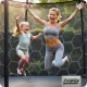 Dārza batuts 312 cm (10 ft) ar iekšējo tīklu un kāpnēm Neo-Sport