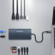 Wozinsky WDS03Y5S 14-in-1 USB-C Hub for 3 Monitors, Gray