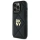 DKNY iPhone 14 Pro Max vāciņš Quilted Stack Logo, melns