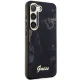 Guess Samsung Galaxy S23+ S916 aizsargvāciņš Golden Marble Collection Melns