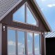 One-Way Mirror Window Film for Daytime Privacy 80x100cm, Light Blue Silver