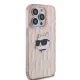 Karl Lagerfeld iPhone 14 Pro Max vāciņš IML Choupette Head & Monogram, rozā