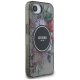 Guess IML Flowers MagSafe vāciņš Apple iPhone 16e - Melns