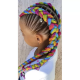 Soulima 23571 Synthetic Braiding Hair, Multicolor