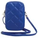 Guess Zip Quilted 4G pleca soma tālrunim, zila