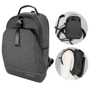 Wozinsky 2-in-1 Bicycle Trunk Bag & Backpack, 40L, Black