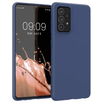 Silikona vāciņš Samsung Galaxy A22 4G telefonam, zils