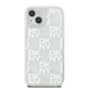 DKNY чехол для iPhone 15 / 14 / 13 Liquid Glitter Multilogo, белый