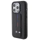 BMW iPhone 15 Pro vāciņš Grip Stand Smooth & Carbon, melns