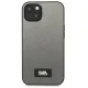 Чехол Karl Lagerfeld Saffiano Plaque для iPhone 13 mini, серебристый