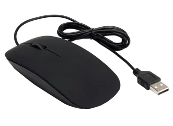 USB оптическая мышь SLIM 1200 DPI, черная