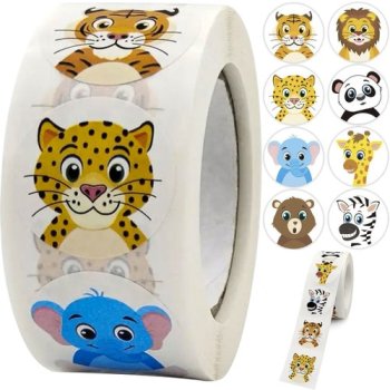 Kruzzel Motivational Stickers for Kids, Roll of 500 pcs