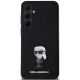 Karl Lagerfeld Samsung Galaxy A35 Case Fixed Glitter Ikonik, Black