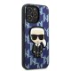 Karl Lagerfeld iPhone 13 Pro Max vāciņš Monogram Ikonik Patch Zils