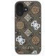 Чехол Guess 4G Printed Stripes MagSafe для iPhone 16 - Коричневый